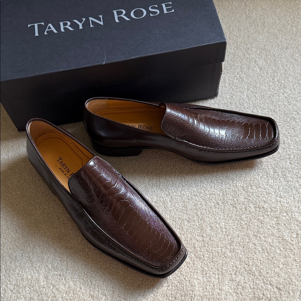 Taryn Rose Men's Chocolate Dark Brown Loafers - Size 10M
